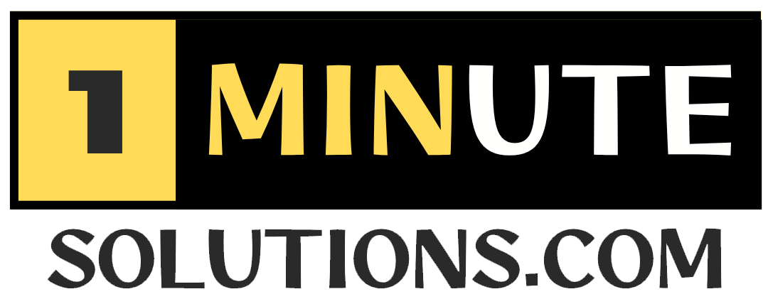 One Minute Solutions Logo